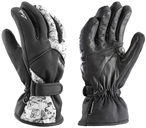 Leki Damen Ski-Handschuhe »Butterfly S« Schwarz-Grau-Weiß Gr.6.5