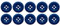 Soul-Cats Knopfset in verschiedenen Farben und Größen Kunststoff bunt, Größe: 18 mm;Farbe: dunkelblau