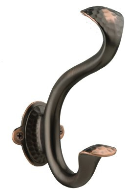 Hickory Hardware P2175-OBH Craftsman Collection Hook Oil-Rubbed Bronze Highlighted Finish