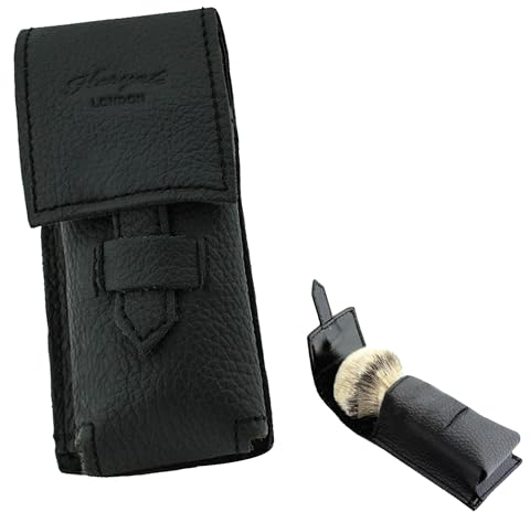 HARYALI LONDON Rasierpinsel-Etui aus Leder, ideal für Reisen
