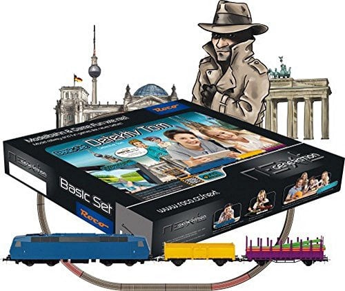 Roco 51401 H0 Next Generation Detektiv Tom Basis-Set B Modellbahn & Game Fun via Tablet-PC oder Smartphone 3 Geschichten