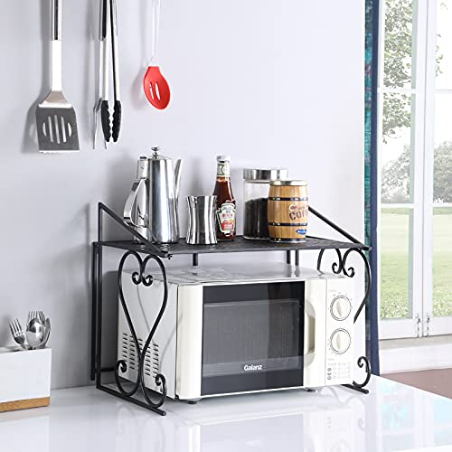 Dazone Stable metal microwave shelf, for kitchen organisation