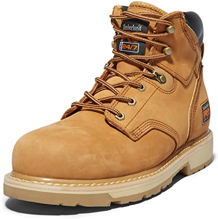 Timberland Stivali da Lavoro industriali Pit Boss in Acciaio, 15,2 cm, Grano, 14 D(M) US