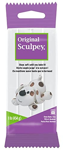 Sculpey, Polymer Clay, White, 1 lb (454 g)