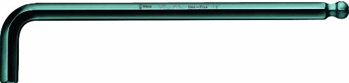 Wera 05022068001 950 PKL Winkelschlüssel, zöllig, BlackLaser 5/64''x100, Zoll x 100 mm