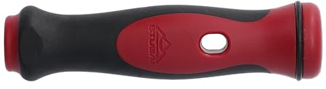 Rot-schwarzes 2K-Stemmeisenheft, Heftlänge 130mm, für Stubai Profi Stechbeitel, rot-schwarzer Griff, Stecheisengriff