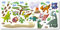 Wandkings Dinosaurier Wandsticker XL Set, 44 Aufkleber, Gesamtfläche 130 x 70 cm