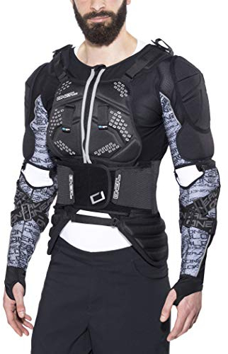 O'NEAL | Protektoren-Jacke | Motocross Enduro | Rückenprotektor mit IPX® Schaum, elastischer Nierengurt, Umfangreiche Mesh-Belüftung | MADASS Moveo Protector Jacke | Erwachsene | Schwarz | Größe S