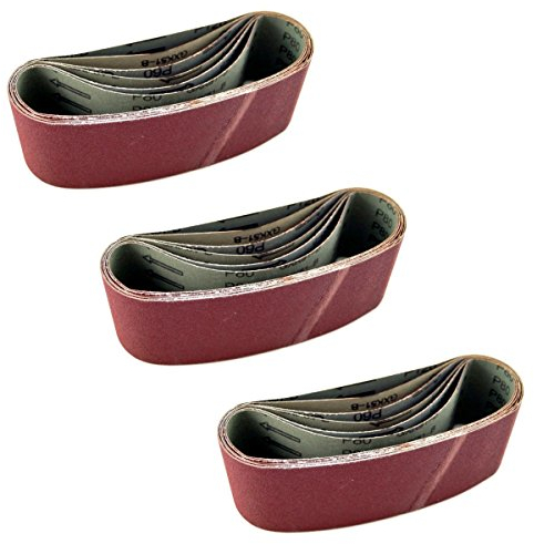 18 X nastro carta vetrata 65 X 410 mm levigatrice a nastro abrasivo Carta vetrata grana 40/60/80/100/120/150