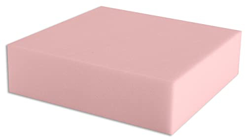 Pieza de Espuma a Medida 50 x 50 x 10 cm - Densidad HR 35 kg/m3 Firme, para tapizar, sofás, colchones, Cojines, sillas
