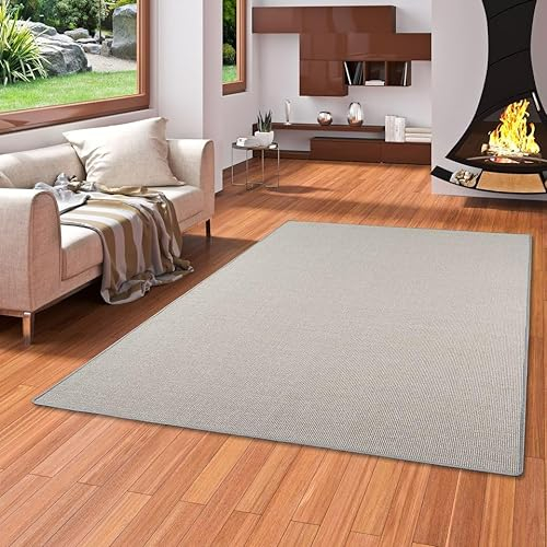 DEKOWE Sisal Natur Teppich Grau in 24 Größen