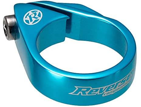 Reverse Bolt Clamp Sattelklemme 34.9mm hell blau