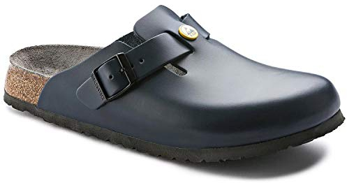 BIRKENSTOCK Sabots Boston ESD pour femme, bleu, semelle étroite, pointure 42