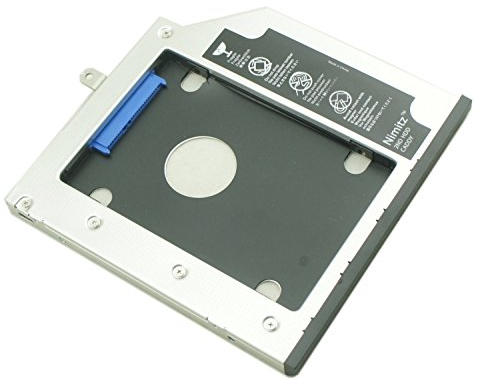 Nimitz 2nd HDD SSD Hard Drive Caddy Adapter for Lenovo Thinkpad T440p T540p W540p W541 with Bezel