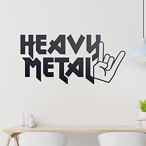 KIWISTAR Heavy Metal Hand Hörner - Hardrock Rock Zeichen Wandtattoo in 6 Größen - Wandaufkleber Wall Sticker - Dekoration, Küche, Wohnzimmer, Schlafzimmer, Badezimmer
