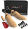 Medipaq Premium Shoe Tree Set – 1x Men's (7-12) & 1x Women's (3-8) Adjustable Stretchers – Includes Cedar Balls & Bag – Shoe Shaper & Expander for Men & Women