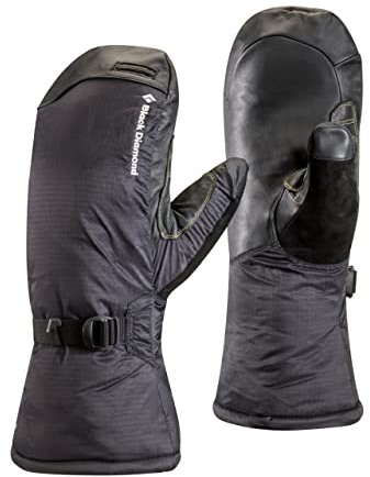 Black Diamond Super Light Mitts Handschuhe mit GORE-TEX-Einsatz / Wasserdichte Fausthandschuhe zum Bergsteigen mit griffiger Handfläche / Unisex, Black, Größe: XS