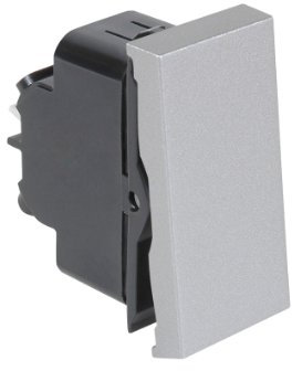 Debflex 742265 Casual Mécanisme demi bouton poussoir Argent brossé