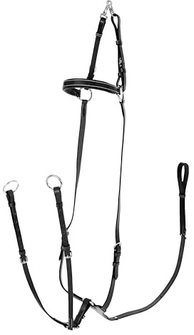 Horze Adjustable Hunting Breastplate - Black - Cob