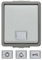 Bjc delta superficie - Pulsador neutral con visor blanco delta ip44