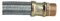 SOMATHERM FOR YOU, Flexible de chauffage 3/4 avec écrou tournant et raccord mâle, longueur 500 mm, DN20, tresses en acier galvanisé, tuyau EPDM, pression max 6 bars, température max 90°C