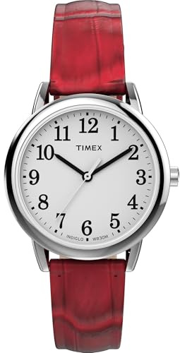 Timex Women's Easy Reader Leather Strap 30mm Watch
