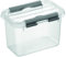 sunware by Helit H6162202 - Aufbewahrungsboxthe q-line, 0,8 Liter, mit Deckel, transparent, 1 Stück