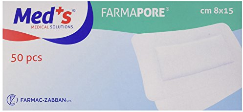 Farmac Zabban 1206310815M FarmaPORE Medicazione Adesiva in Cerotto 8 x 15 cm in TNT
