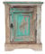 GURU SHOP Vintage Beistellschrank, Kommode, Nachttischschrank, Flurschrank - Modell 52, Beige, 64x50x34 cm, Kleine Schränke