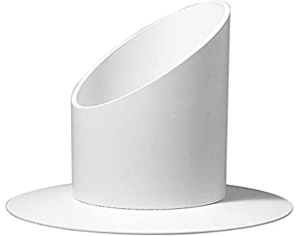 Rayher Kerzenhalter aus Metall, ideal für Stabkerzen, Stumpenkerzen, Tafelkerzen Taufkerzen und Kommunionkerzen - Kerzenständer, Kerzenleuchter, Leuchter, ø 30 mm, weiß matt