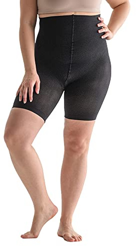 Solidea 0448A5-XL-NE SilverWave Micro Massage High-Waist Short-XL-BLK