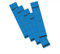 Original Falken 10er Pack Ordner-Rückenschild. Made in Germany. Etiketten 36 x 190 mm selbstklebend für 5 cm schmale Ordner blau