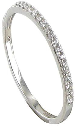 LES POULETTES BIJOUX - Sterling Silber 925 Ring Alliance Kristall Strass - taille 60 (19.1)