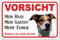 AdriLeo Schild - Vorsicht Jack Russell Terrier - Mein Haus - (20x30cm) / Achtung Hund Wachhund robust langlebig UV-beständig wetterfestes Warnschild