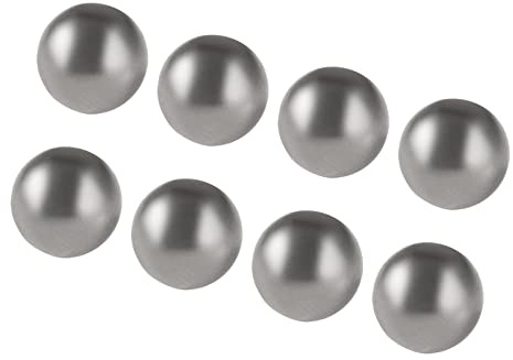 sourcing map 8 Stk. 14mm Lager Stahlkugeln Fahrrad Ersatzteile Silber Ton