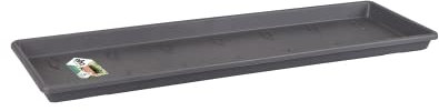 Elho Green Basics Balconnière Soucoupe 40 - Anthracite - Extérieur & Balcon - Ø 37.3 x H 2.4 cm