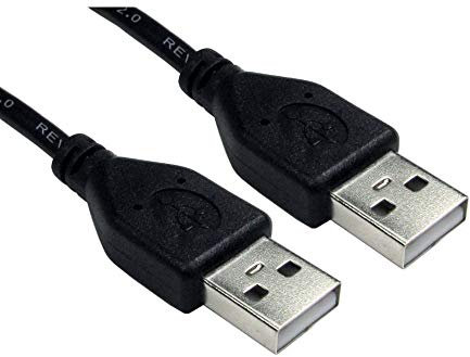 3M Metre USB 2.0 A Male to A Male Data Cable Lead - Black