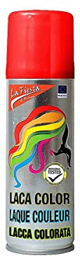 Color Haarspray für farbig buntes Haar - Rot - Color Farbspray zum Verkleiden & Schminken für Karneval, Fasching, Halloween & Motto-Party
