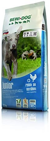 BEWI DOG Junior [12,5 kg] Hundefutter | Trockenfutter für junge Hunde ab 4. Monat | ohne Weizen & Soja | 80% tierisches Eiweiß