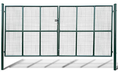 Gartentor Zauntor Gitterzaun Tor 415 x 250 cm / 400 x 200 cm