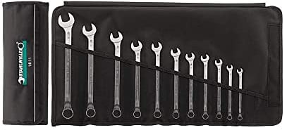 STAHLWILLE 14/11 l Ringmaulschlüssel Set 11-tlg. (8-22 mm) l lange Ausführung, extrem belastbar l schraubenschonend l in Rolltasche l Made in Germany
