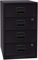 Bisley Home Beistellschrank PFA, 4 Universalschubladen, Metall, 633 Schwarz, 40 x 41.3 x 67.2 cm