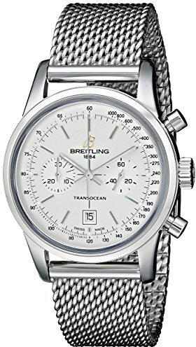 Breitling Herren-Armbanduhr A4131012-G757SS Analog Display Schweizer Automatik Silber
