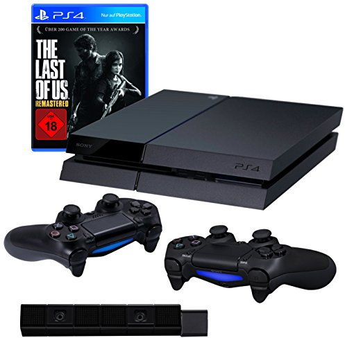 PlayStation 4 - Konsole inkl. The Last of Us Remastered + 2 DualShock 4 Wireless Controller + Kamera