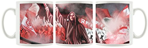 Ultras Essen Bonus Fan am Zaun als Bedruckte Kaffeetasse/Teetasse aus Keramik, 300ml, weiß