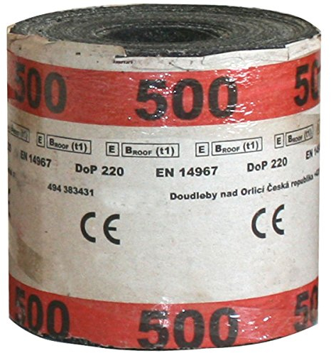 10 Meter Bitumen-Mauersperrbahn R 500 besandet mit 17,5 cm Breite