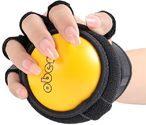 OBER Anti-Spastik Kugel Handtrainer Gelb Thermoplastische Elastomere Rehabilitation Übung