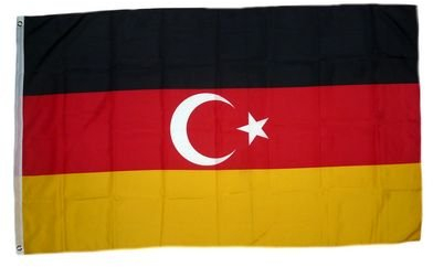 Fahne/Flagge Deutschtürken NEU 90 x 150 cm Fahnen