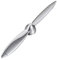 Design Brieföffner Propeller Metall Briefmesser Briefschneider Briefklinge Silber glänzend