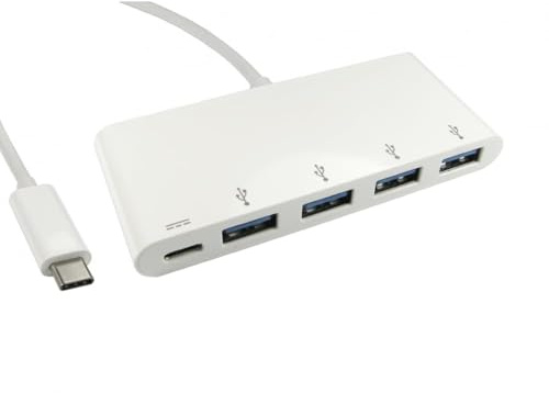 CablesDirect USB3C-HUB4BPWPD interface hub USB 3.2 Gen 1 [3.1 Gen 1] Type-C